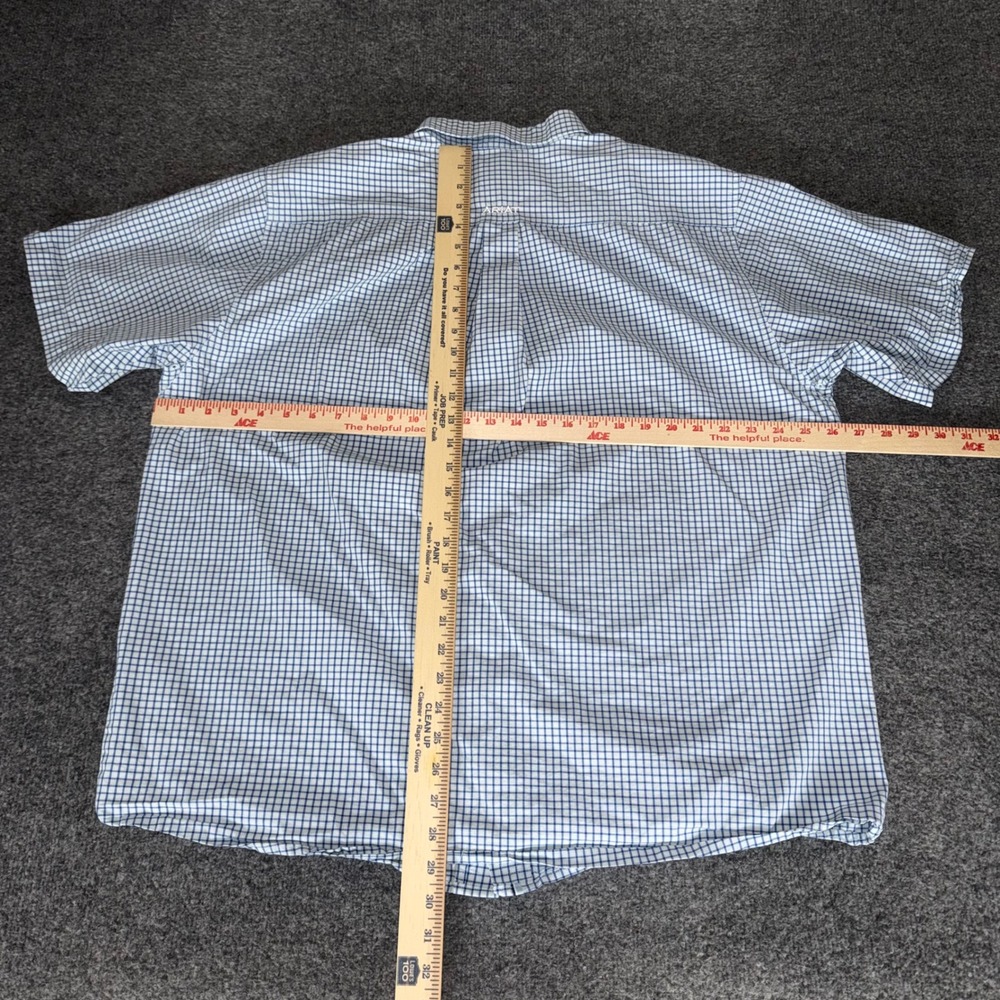 Ariat Pro Series Mens XL Blue Checkered Short Sleeve Button Down Shirt Rodeo - Picture 4 of 7